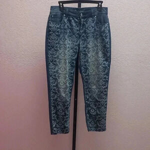 Chico's Ankle Pant w/floral pattern